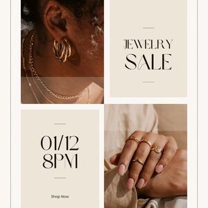 Jewelry Sale Today at 8PM Eastern Time
